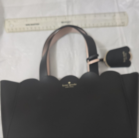 Kate Spade Black Tote with Cream Straps - Picture 7 of 10